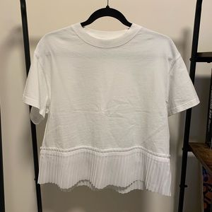 KENZO PARIS pleated white tee shirt